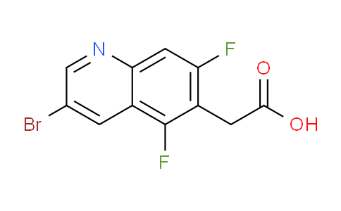 CAS No. 1022092-14-3, 2-(3-Bromo-5,7-difluoroquinolin-6-yl)acetic acid