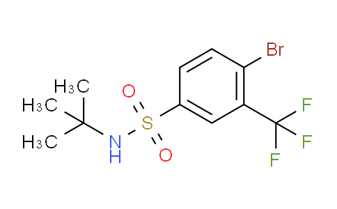 CAS No. 1020253-06-8, 4-Bromo-N-(tert-butyl)-3-(trifluoromethyl)benzenesulfonamide