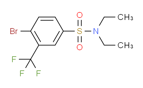 CAS No. 1020253-03-5, 4-Bromo-N,N-diethyl-3-(trifluoromethyl)benzenesulfonamide