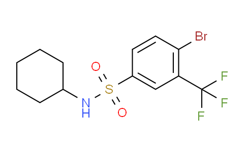 CAS No. 1020253-02-4, 4-Bromo-N-cyclohexyl-3-(trifluoromethyl)benzenesulfonamide