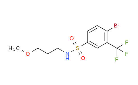 CAS No. 1020252-98-5, 4-Bromo-N-(3-methoxypropyl)-3-(trifluoromethyl)benzenesulfonamide
