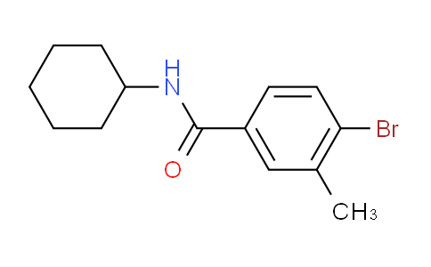 CAS No. 1020252-80-5, N-Cyclohexyl-4-bromo-3-methylbenzamide