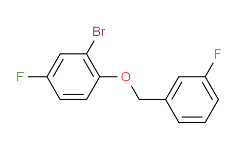 CAS No. 1019446-41-3, 2-Bromo-4-fluoro-1-((3-fluorobenzyl)oxy)benzene
