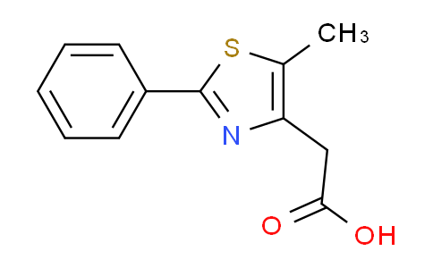 CAS No. 101736-22-5, 2-(5-Methyl-2-phenylthiazol-4-yl)aceticacid
