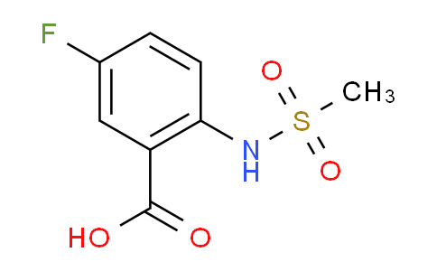 CAS No. 1016788-23-0, 5-Fluoro-2-(methylsulfonamido)benzoic acid
