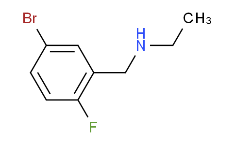 CAS No. 1016718-58-3, N-(5-Bromo-2-fluorobenzyl)ethanamine