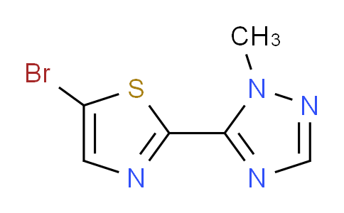CAS No. 1014983-33-5, 5-Bromo-2-(1-methyl-1H-1,2,4-triazol-5-yl)thiazole