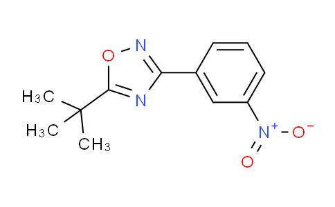 CAS No. 1004398-30-4, 5-(tert-Butyl)-3-(3-nitrophenyl)-1,2,4-oxadiazole
