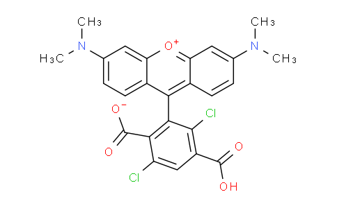 CAS No. 407581-83-3, 2-(3,6-Bis(dimethylamino)xanthylium-9-yl)-4-carboxy-3,6-dichlorobenzoate