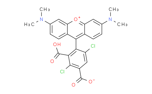 CAS No. 198546-47-3, 4-(3,6-Bis(dimethylamino)xanthylium-9-yl)-3-carboxy-2,5-dichlorobenzoate
