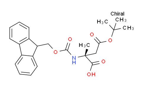 CAS No. 1231709-26-4, (R)-2-((((9H-Fluoren-9-yl)methoxy)carbonyl)amino)-4-(tert-butoxy)-2-methyl-4-oxobutanoic acid