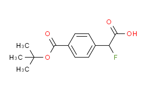 CAS No. 945610-03-7, 2-(4-(tert-Butoxycarbonyl)phenyl)-2-fluoroacetic acid