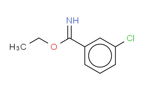 CAS No. 827-64-5, 3-Chloro-benzimidic acid ethyl ester, 3-chloro-, ethyl ester