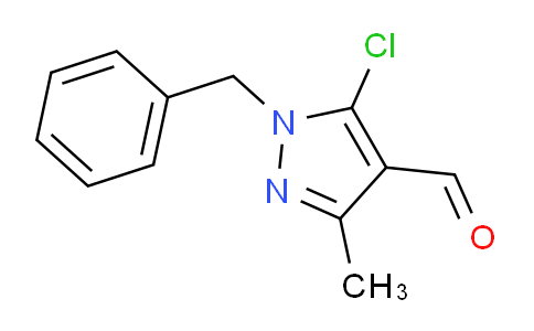 CAS No. 68827-40-7, 1H-Pyrazole-4-carboxaldehyde, 5-chloro-3-methyl-1-(phenylmethyl)-