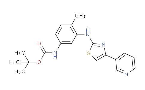 CAS No. 660837-07-0, tert-butyl (4-methyl-3-((4-(pyridin-3-yl)thiazol-2-yl)amino)phenyl)carbamate
