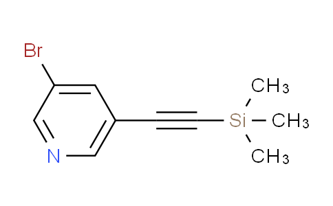 CAS No. 639011-64-6, 3-Bromo-5-((trimethylsilyl)ethynyl)pyridine