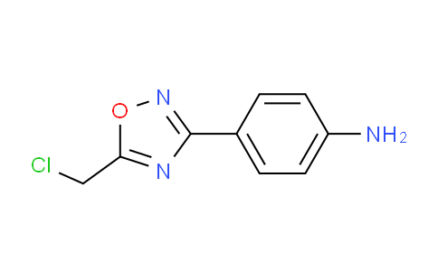 CAS No. 6674-17-5, 4-(5-Chloromethyl-[1,2,4]oxadiazol-3-yl)-aniline
