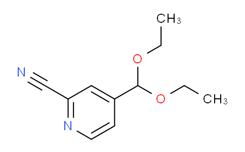 CAS No. 27443-47-6, 4-Diethoxymethyl-pyridine-2-carbonitrile