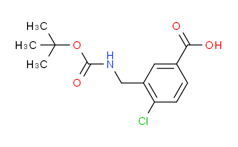 CAS No. 153346-57-7, 3-{[(tert-Butoxycarbonyl)amino]methyl}-4-chlorobenzoic acid