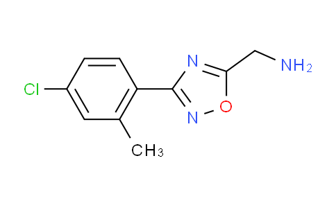 CAS No. 1369017-00-4, (3-(4-chloro-2-methylphenyl)-1,2,4-oxadiazol-5-yl)methanamine