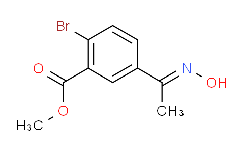 CAS No. 1263287-74-6, Methyl 2-bromo-5-(1-(hydroxyimino)ethyl)benzoate