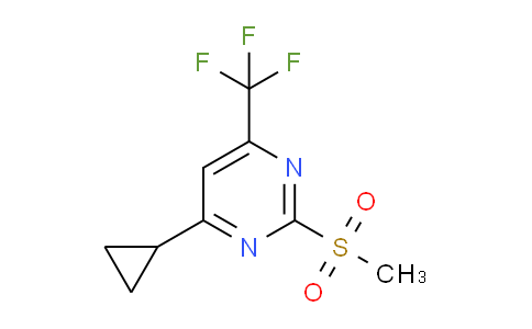 CAS No. 1263285-93-3, 4-Cyclopropyl-2-methanesulfonyl-6-trifluoromethyl-pyrimidine
