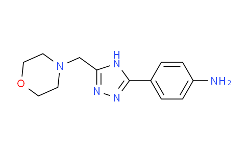 CAS No. 1263285-13-7, 4-(5-Morpholin-4-ylmethyl-4h-[1,2,4]triazol-3-yl)-phenylamine