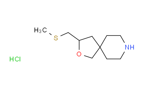 CAS No. 1263281-42-0, 3-(methylthiomethyl)-2-oxa-8-azaspiro[4.5]decane hydrochloride