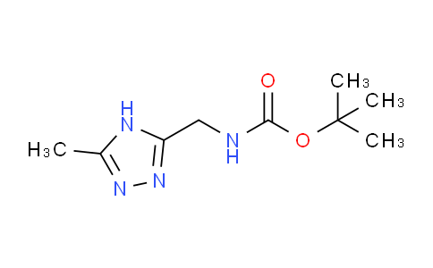 CAS No. 1263280-95-0, tert-butyl ((5-Methyl-4H-1,2,4-triazol-3-yl)methyl)carbamate