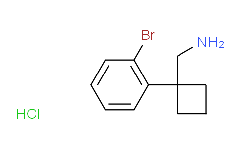 CAS No. 1228879-39-7, [1-(2-Bromophenyl)cyclobutyl]methanamine hydrochloride