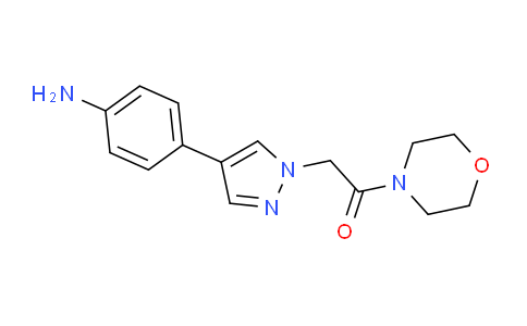 CAS No. 1211596-09-6, 2-[4-(4-Aminophenyl)-1H-pyrazol-1-yl]-1-(4-morpholinyl)ethanone