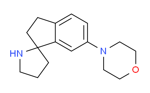 CAS No. 1211593-72-4, 4-(2,3-Dihydrospiro[indene-1,2-pyrrolidine]-6-yl)morpholine