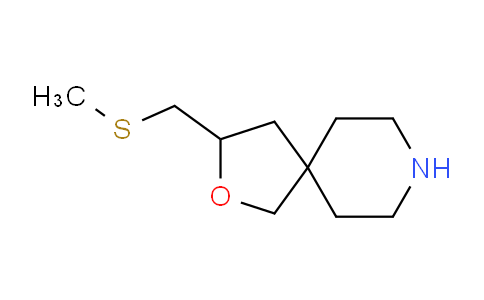 CAS No. 1209297-97-1, 3-((methylthio)methyl)-2-oxa-8-azaspiro[4.5]decane