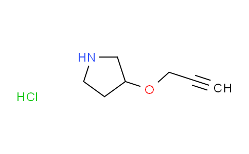 CAS No. 1185301-73-8, 2-Propynyl 3-pyrrolidinyl ether hydrochloride
