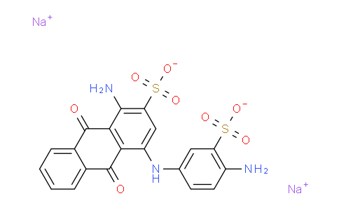 CAS No. 15827-21-1, Sodium 1-amino-4-((4-amino-3-sulfonatophenyl)amino)-9,10-dioxo-9,10-dihydroanthracene-2-sulfonate