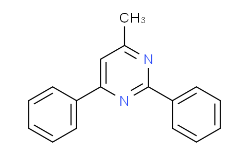 CAS No. 58536-45-1, Pyrimidine, 4-methyl-2,6-diphenyl-