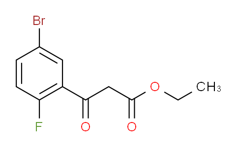 CAS No. 1020058-47-2, Benzenepropanoic acid, 5-bromo-2-fluoro-β-oxo-, ethyl ester