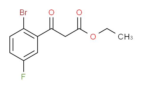 CAS No. 1020058-49-4, Ethyl (2-bromo-5-fluorobenzoyl)acetate