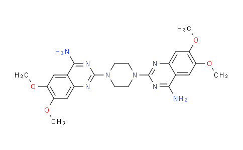 CAS No. 102839-00-9, 2,2'-(Piperazine-1,4-diyl)bis(6,7-dimethoxyquinazolin-4-aminE)