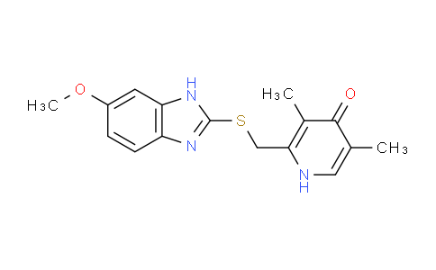 CAS No. 103876-98-8, 2-[(6-Methoxy-1H-benzimidazol-2-yl)sulfanylmethyl]-3,5-dimethyl-1H-pyridin-4-one