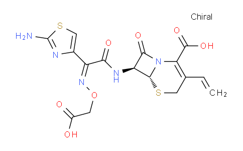 DY806869 | 108691-83-4 | (6R,7S)-7-[[(2Z)-2-(2-amino-1,3-thiazol-4-yl)-2-(carboxymethoxyimino)acetyl]amino]-3-ethenyl-8-oxo-5-thia-1-azabicyclo[4.2.0]oct-2-ene-2-carboxylic acid