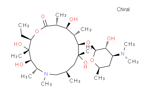 CAS No. 117693-41-1, (2R,3S,4R,5R,8R,10R,11R,12S,13S,14R)-11-{[(2S,3R,4S,6R)-4-(Dimethylamino)-3-hydroxy-6-methyloxan-2-yl]oxy}-2-ethyl-3,4,10,13-tetrahydroxy-3,5,6,8,10,12,14-heptamethyl-1-oxa-6-azacyclopentadecan-15-one