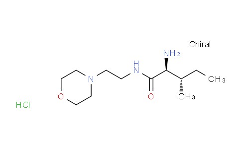 CAS No. 1243259-19-9, (2S,3S)-2-Amino-3-methyl-N-[2-(4-morpholinyl)ethyl]pentanamide Hydrochloride