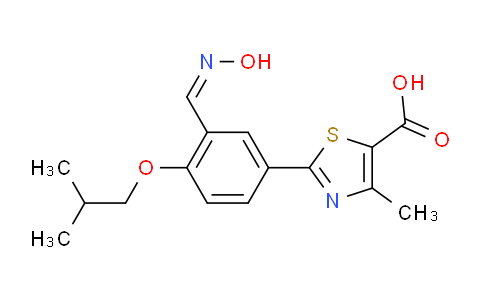 CAS No. 1350352-70-3, (Z)-2-(3-((Hydroxyimino)methyl)-4-isobutoxyphenyl)-4-methylthiazole-5-carboxylic acid