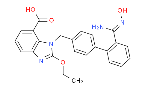 CAS No. 1397836-49-5, (Z)-2-ethoxy-3-((2'-(N'-hydroxycarbamimidoyl)biphenyl-4-yl)methyl)-3H-benzo[d]imidazole-4-carboxylic acid