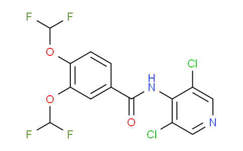 CAS No. 162401-30-1, N-(3,5-dichloropyridin-4-yl)-3,4-bis(difluoromethoxy)benzamide