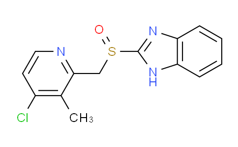 CAS No. 168167-42-8, 2-[[(4-Chloro-3-methyl-2-pyridinyl)methyl]sulfinyl]-1H-benzimidazole