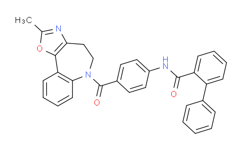 CAS No. 168626-93-5, N-(4-(2-methyl-5,6-dihydro-4H-benzo[b]oxazolo[5,4-d]azepine-6-carbonyl)phenyl)-[1,1'-biphenyl]-2-carboxamide