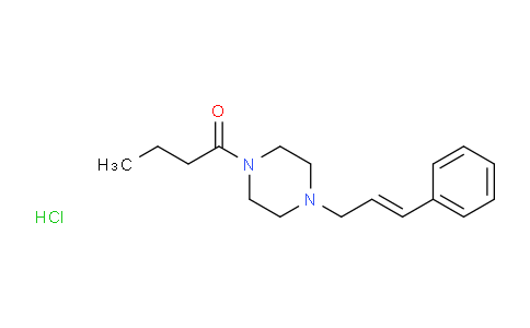 CAS No. 17730-82-4, 1-Butyryl-4-cinnamylpiperazine hydrochloride