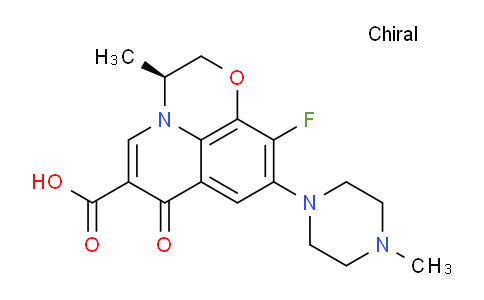 CAS No. 178912-62-4, (S)-10-fluoro-3-methyl-9-(4-methylpiperazin-1-yl)-7-oxo-2,3-dihydro-7h-[1,4]oxazino[2,3,4-ij]quinoline-6-carboxylic acid